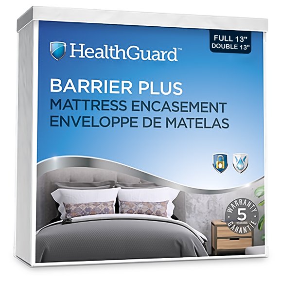 HealthGuard Barrier Plus Waterproof Terry Surface Mattress Encasement Full 13"