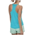 thumbnail image 4 of Inverlee Women's Double Strap Round Neck Tank Tops Trendy Solid Sleeveless Cami Shirts Summer Comfy Loose Athletic Yoga Blouse, 4 of 9