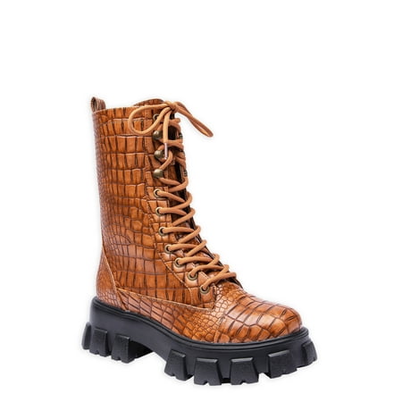 

Jane and the Shoe Women s Hart Lug Sole Lace Up Boot