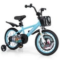 thumbnail image 1 of 16" Kid's Bike for 4-7 with Height-Adjustable Handlebar & Saddle Handbrake Blue, 1 of 10