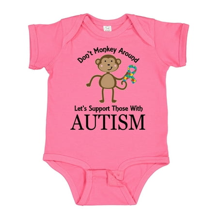 

Inktastic Autism Awareness Support Walk Monkey Gift Baby Boy or Baby Girl Bodysuit