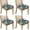 Pioneer Flower-1, variant on Pioneer Flower Seat Covers for Dining Room Chairs Set Of 4,Stretch Printed Washable Chair Seat Cover with Elastic Ties and Button,Removable Waterproof Couch Cushion Covers