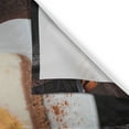 thumbnail image 3 of Ambesonne Desert Kitchen Curtains, Pumpkin Cheesecake Slice, 55"x24", Marigold Caramel and Mustard, 3 of 3