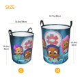thumbnail image 5 of BUBBLE GUPPIES Laundry Hamper Basket with Handles, Lightweight Storage Basket Toy Organizer Dirty Laundry Basket Waterproof for College Dorms, Bedroom, Bathroom, 5 of 8