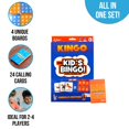 thumbnail image 4 of Regal Games Kingo Animals Edition - Juego de bingo para niños de jardín de infantes y preescolar - Divertido juego educativo de aprendizaje para el aula y el hogar - Generador de vocabulario Bingo par, 4 of 5