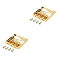 thumbnail image 3 of Sonducket Electric Guitar Saddle Professional Solid Color Component Bridge Modification Tailpiece Metal Replace Accessory Modified 2piezas, 3 of 6