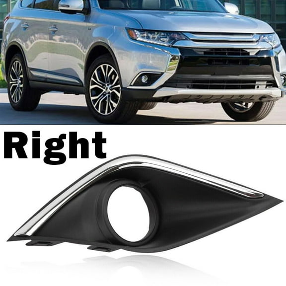 chengsi Front Bumper Fog Light Grille Cover for Mitsubishi Outlander 2016 2019 (Right)