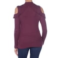 thumbnail image 2 of MAISON JULES $40 Womens New 1268 Purple Ruffled Turtle Neck Top XL B+B, 2 of 2