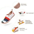thumbnail image 7 of UIN Women's Art Travel Shoes Loafers Fashion Canvas Comfort Wide Toe Casual Slip On Mules, 7 of 7