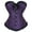 Black Purple, variant on Corset Top Bustiers for Women Lace Up Ovebust Victorian Corset Plus Size Vintage Corsets Black Purple 5XL