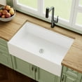 thumbnail image 3 of DV-1K0161W 33"L x 20"W Kitchen Sink, Farmhouse Workstation Sink with Cutting Board and Dish Drying Rack, 3 of 16