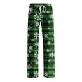 thumbnail image 6 of Mens Christmas Pajama Pants Big & Tall Sleep Lounge Pants Drawstring Holiday Xmas Pjs Bottoms Dark Green, 4XL, 6 of 7
