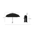 thumbnail image 3 of Kyusrd Portable Windproof Compact Travel Umbrella LED Flashlight Handle Auto Umbrella With Reflective Tape Aluminum Alloy Umbrella, 3 of 7