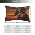 thumbnail image 2 of Fotbe Western Desert Cowboy Cloud Funda de Almohada Decorativa Estilo Occidental, Lujo en Algodón, Fundas para Almohadas King, Cojín Estampado para Decoración del Hogar-16"x24", 2 of 6