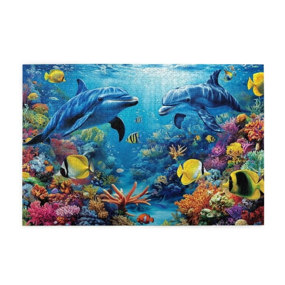 500 Piece Underwater Coral Reef Jigsaw Puzzle Relaxing & Challenging Adult Puzzle Vibrant Artwork Highquality Pieces Great Gift Puzzle Enthusiasts