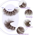 thumbnail image 4 of False Eyelashes Fairy Cat Eye Lashes Mink Fox Eye Lashes Wispy Dramatic Eyelashes 20mm Fake Lashes 7 Pairs Pack, 4 of 17