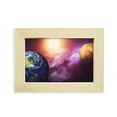 thumbnail image 1 of Planet Earth Red Blue Colorful Desktop Decorate Photo Frame Picture Art Painting 5x7 inch, 1 of 3