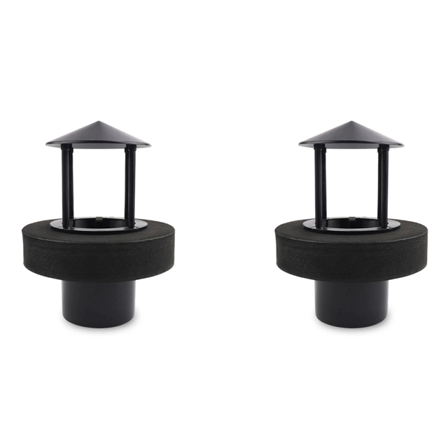 2X Floating Mist Dispenser Ultrasonic Humidifier Generators Nebulizer Water Fountain Mist Maker (Black)