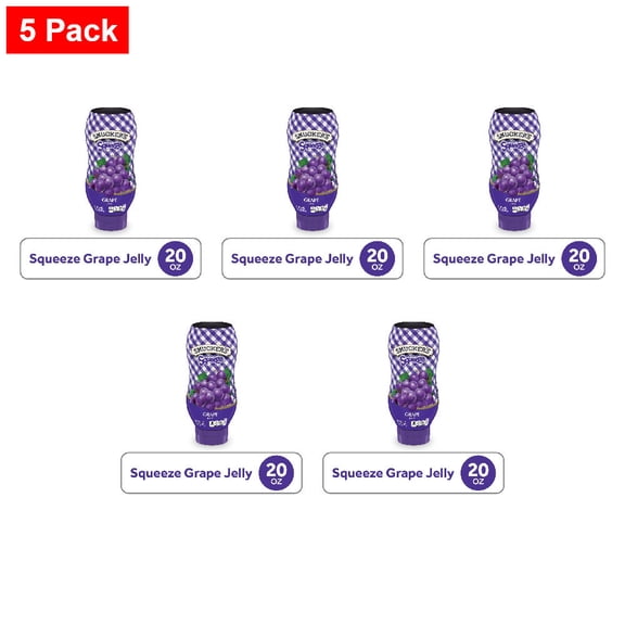 Smuckers Grape Squeeze Jelly 20 oz - 5 Pack