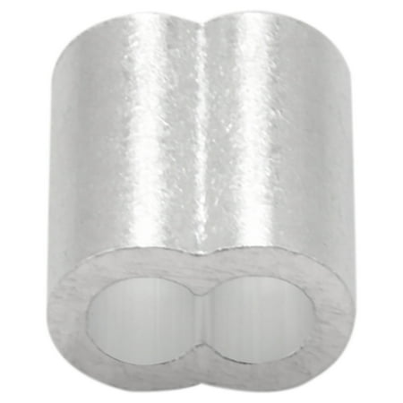 

50-pack Aluminum Crimping Loop Sleeve for 4mm Diameter Wire Rope and Cable