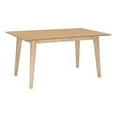 thumbnail image 1 of Linon Patty Mid Century Dining Table with Tapered Legs in Natural Brown Wood, 1 of 9