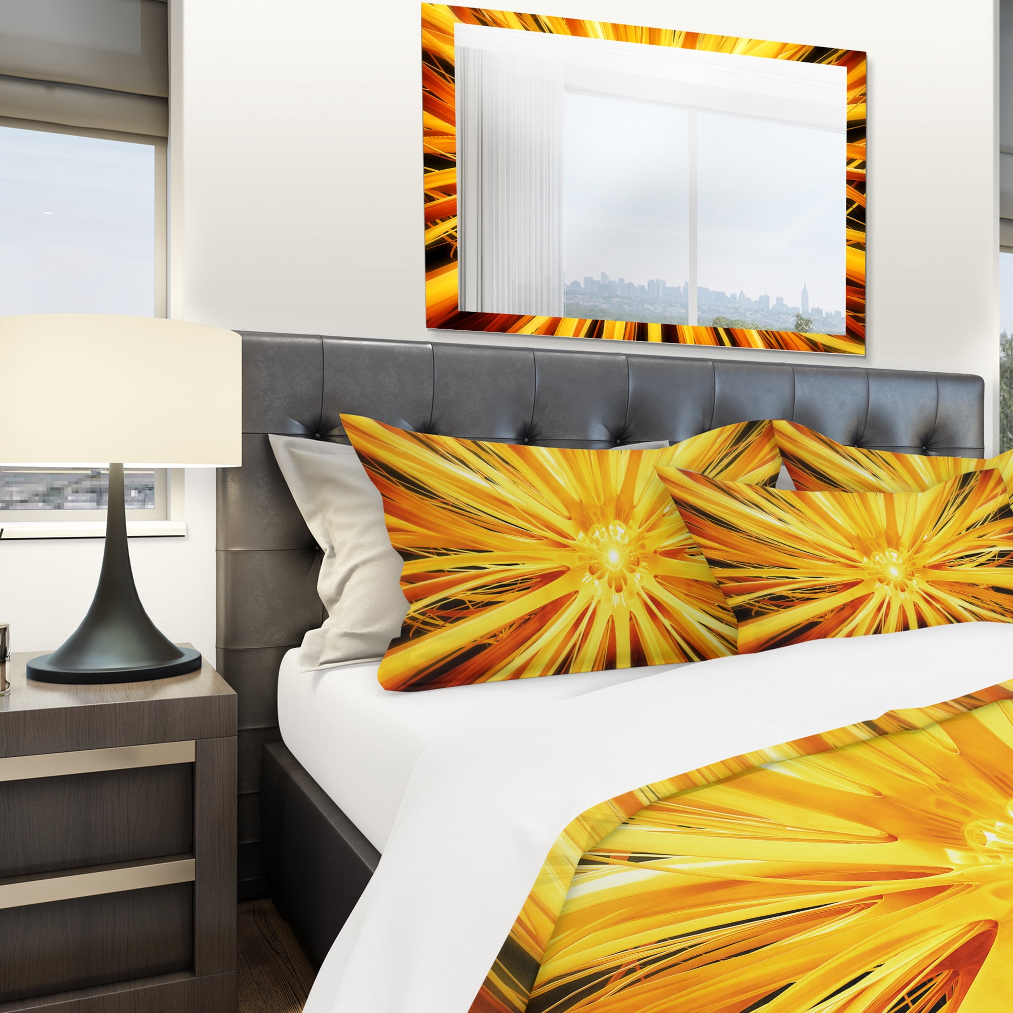 Designart 'Sunshiney Day' Modern & Contemporary Duvet Cover Set