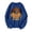 Navy, variant on Futezty Womens Oversized Sweatshirts Halloween Graphic Crewneck Tops Casual Sweater Lightweight Pullover