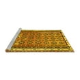 thumbnail image 2 of Ahgly Company Machine Washable Indoor Rectangle Abstract Yellow Contemporary Area Rugs, 7' x 10', 2 of 4