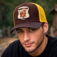 thumbnail image 5 of KNITE Gorra Farmer Dog Yellow Trucker Hombre Ajustable Estilo Rancho Western, 5 of 5
