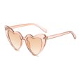 thumbnail image 1 of Amor mujeres gafas de sol en forma de corazón corazón de melocotón gafas de sol de montura grande chica suave Harajuku gafas de sol de moda, 1 of 6
