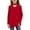 Red, variant on XBASW 4-13T Girls Solid Color T-Shirt Basic Long Sleeve Tees Spring Fall Crewneck Pullover Tops for Kids Toddler Teen