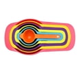 thumbnail image 2 of Tazas medidoras de colores, cuchara medidora de plástico graduada para café, té de la leche, cuchara medidora para hornear, herramientas para el hogar, 6 uds., 2 of 5