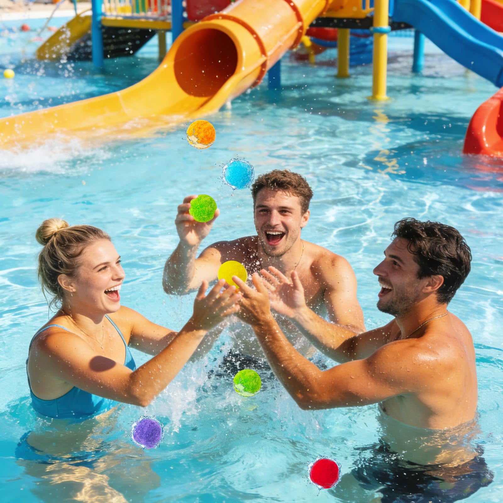 200 Pcs Reusable Water Balloons Summer Outdoor Game Soft Balls