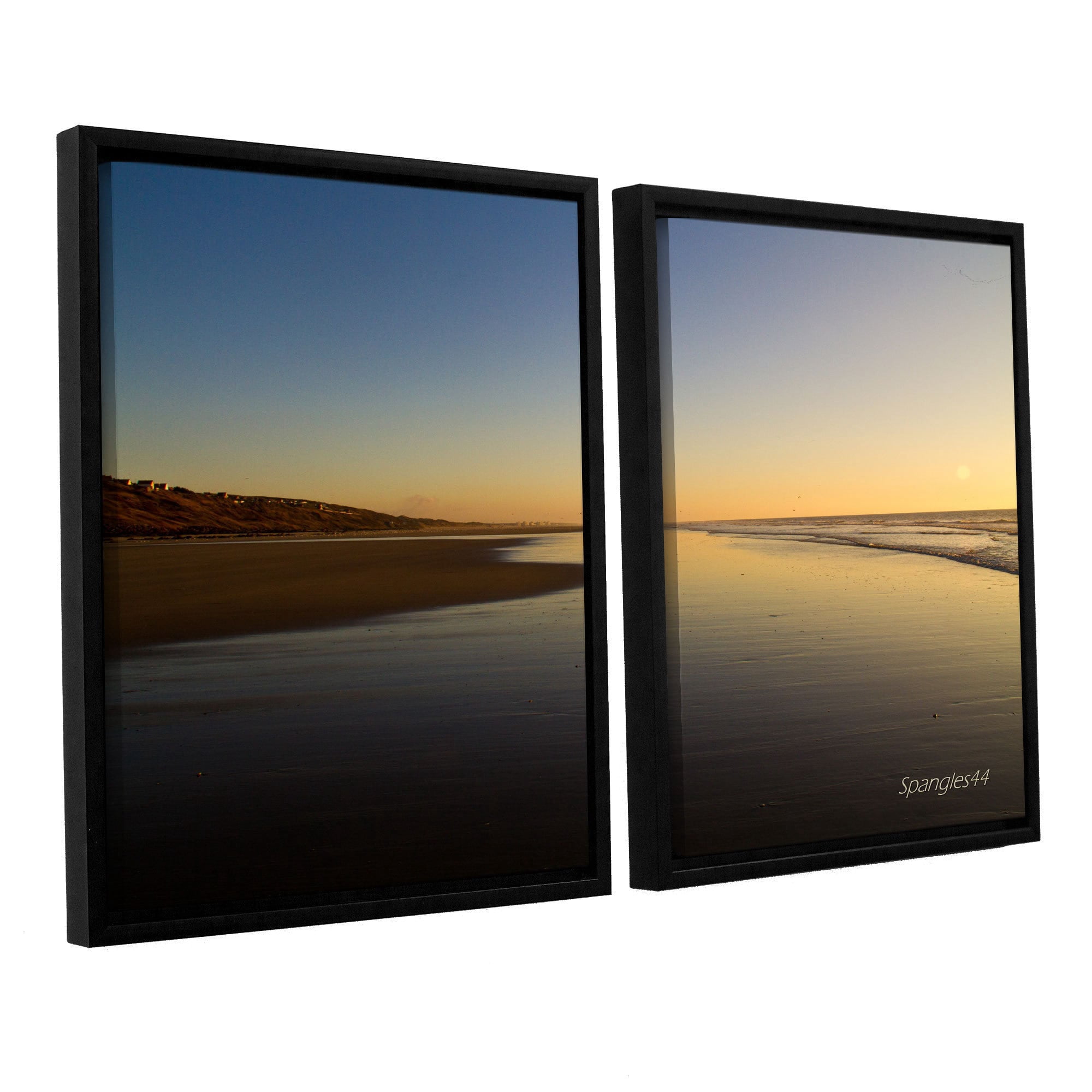 ArtWall Lindsey Janich "Equihen Plage" 2-Piece Floater Framed Canvas Set