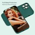 thumbnail image 3 of Case for iPhone 12 Pro Max 6.7 inch, Slim Liquid Silicone Case for iPhone 12 Shockproof Full Body Protection Phone Case with Anti-Scratch Microfiber Lining Gel Rubber Cover - Dark Green, 3 of 16