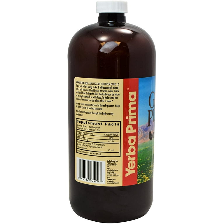 Yerba Prima Great Plains Bentonite Detox - 32 Fl Oz Yerba Prima Great Plains Bentonite Detox - 32 Fl Oz