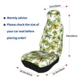 thumbnail image 6 of Haiem Green Hawaii Palms Printed Car Seat Covers Set of 2, Universal Fit Car Seat Covers,Protective Seat Covers,Comfortable Car Seat Covers, Easy Installation Seat Covers, 6 of 8
