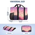 thumbnail image 2 of FORMRS Tote Bag for Women Large Capacity Canvas Travel Foldable Carry On Shopping Handbag, Pixel Floating Hearts, 2 of 8