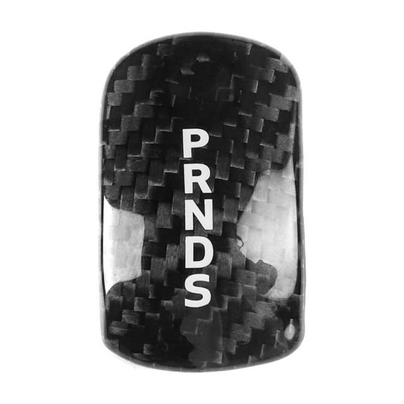 Auto Carbon Fibre Style Gear Shift Cover Automatic Compatible for Ford Mustang 2014-2018 Black