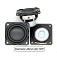 thumbnail image 2 of 2pcs 1.8 Inch Audio Speaker 4Ω 10W 48mm Multimedia Loudspeaker DIY Sound Mini Speaker with Mounting Hole, 2 of 8
