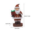 thumbnail image 4 of Miniature Statue Decorative Figures Wear-resistant Santa Claus Exquisite Snowmen Garden Figurines Doll Decor Living Room Type 1, 4 of 8