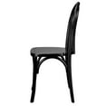 thumbnail image 5 of Bentwood Wood Black Restaurant Chair with Standard Square Seat by Chivari, 5 of 11