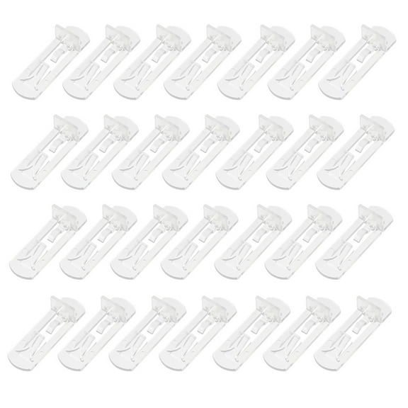Plastic Shelf Support Clips Clear 80pcs for Home Use Perfect to Hold Shelves on Furniture 80pcs