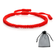 thumbnail image 4 of Pulsera Hilo Xtellar Rojo Parejas Tibetana Amuleto Protección 2 Pzas Rojo 6 Cm 15 Cm, 4 of 4