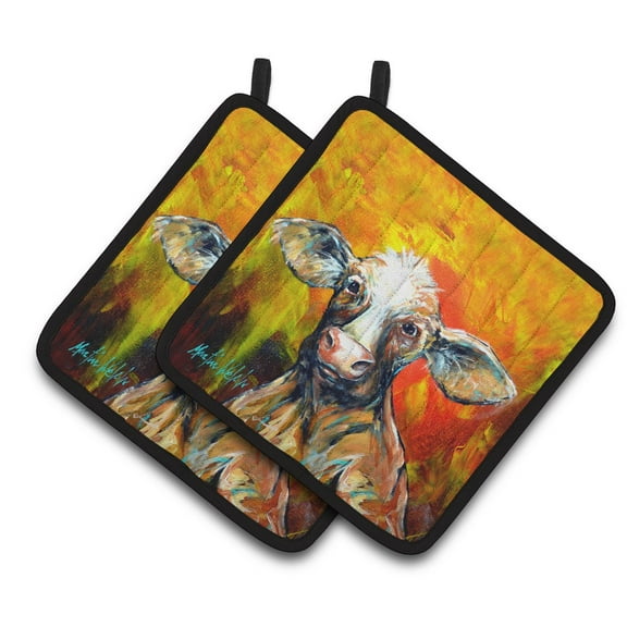 Happy Cow Pair of Pot Holders