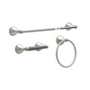 Delta Foundations FNDS63-BN 3-Piece Bath Towel Bar Accessory Set Brushed Nickel