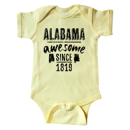 

Inktastic Alabama Awesome Since 1819 Gift Baby Boy or Baby Girl Bodysuit