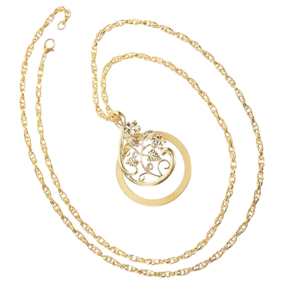 STOBOK Neck Magnifier Glass Magnifying Glass Necklace Zinc Alloy Reading Aid for House Use 1Set