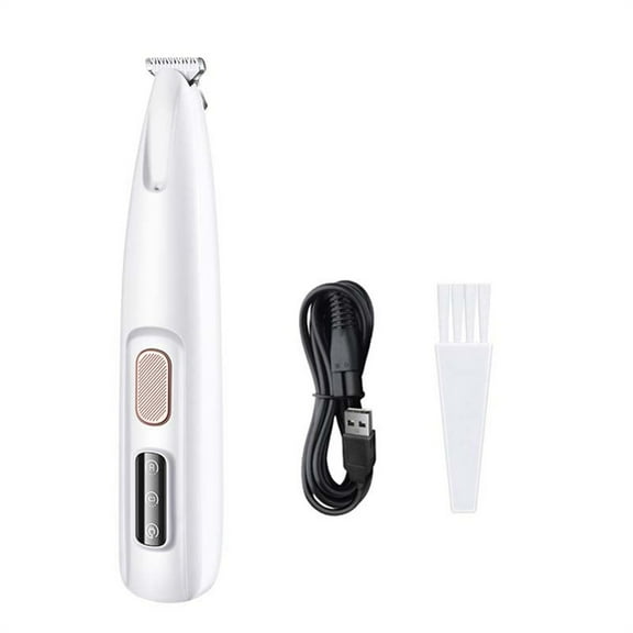 New Dog Paw Trimmer with LED Light, Fully Waterproof Pet Hair Trimmer Dog Clippers for Grooming,18mm Widen Blade