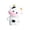 A002- Style B, variant on Cute Desk Decor Cow Decorations for Home Small Resin Figurines Office Desk Decor for Women Multi Use Car Hanging Ornament Phone Case Charms White Cow Figurine 1 Pack